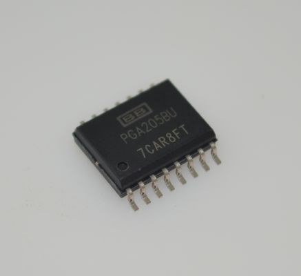 PGA205BU Programowalny wzmacniacz o regulowanym wzmocnieniu, zakres wzmocnienia 1-1000x, pasmo 1MHz, zasilanie ±18V, błąd wzmocnienia 0.01%, obudowa DIP-16, zakres temperatur -40°C do +85°C