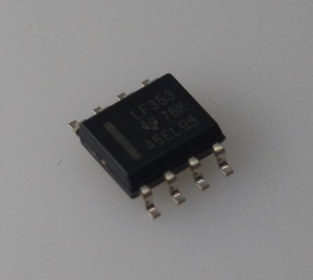 LF353DR Dual JFET Op-Amp 4MHz Przepustowość niska hałas Wysoka impedancja wejścia Szeroki zakres zasilania (± 18V) Niska moc Szybka prędkość przesuwania TO-99 / pakiet DIP - Idealny do obwodów audio i precyzyjnych