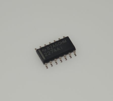 TLC2274AIDR Quad Rail-to-Rail Op Amp with 2.2MHz Bandwidth 3.6V/µs Slew Rate 3V to 16V Supply Low Noise Low Input Bias High Output Drive SOIC-14 Package and Extended Temperature Range