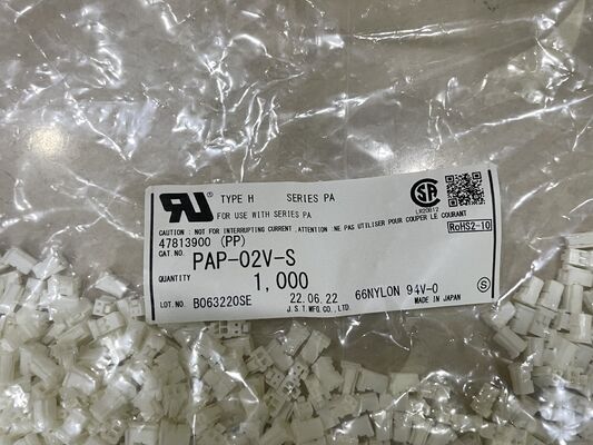 PAP-02V-S 2-pozycyjny złączowy obudowa o rastrze 2.0mm seria PA złącze gniazdowe zaciskowe z blokadą pozytywną kompaktowe prąd znamionowy 3A napięcie 100V AC do połączeń przewód-płytka i zastosowań o dużej gęstości