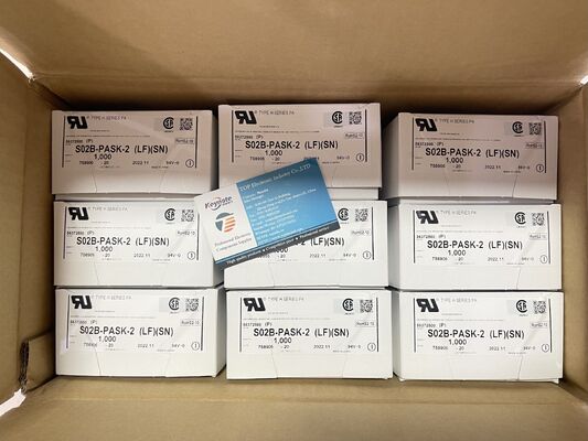 S02B-PASK-2 2 Pozycja 2.0mm Raster Złącze Kobieta PA Seria Montaż Przelotowy Otworowy Cynowane 3A 100V AC do Połączeń Przewód-Płytka i Kompaktowej Elektroniki