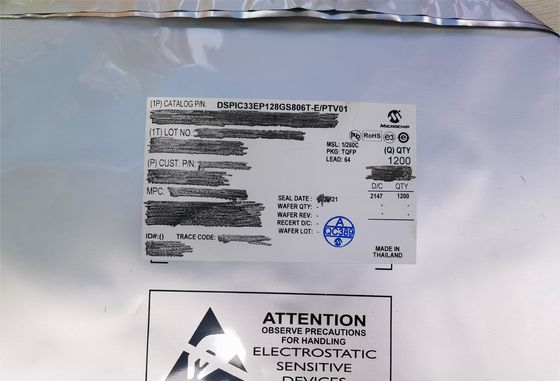 DSPIC33EP128GS806-E/PT IC MCU 16BIT 128KB Flash 64tqfp