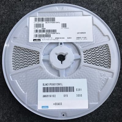 BLM31PG601SN1L 600Ω Koralik ferrytowy 1206 Rozmiar 3A Prąd znamionowy Wysoka impedancja przy 100MHz AEC-Q200 -55°C do +125°C