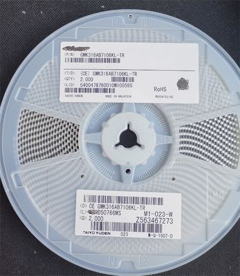 GMK316AB7106KL-TR 10μF 16V MLCC X5R 1206 ±10% Tol Low ESR -55°C do +85°C AEC-Q200