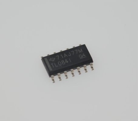 TL084IDR Quad JFET Op Amp 4MHz Szerokość pasma 13V/μs Prędkość przeciągania ±18V Wyposażenie 3pA Przejrzystość wejścia SOIC-14 -40°C do +125°C