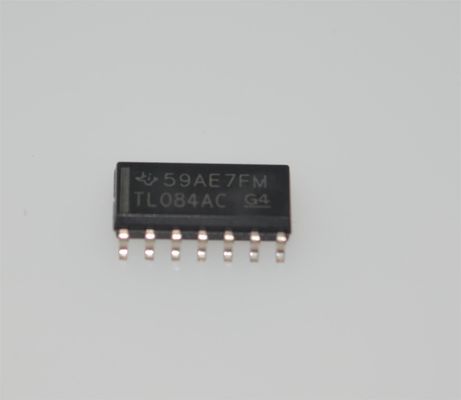TL084ACDR Quad Precision JFET Op Amp 4MHz BW 13V/μs Prędkość przeciągania ±18V Zasilanie 3pA Wprowadzanie Bias SOIC-14 -40°C do +125°C