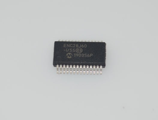 ENC28J60-I/SS Standalone Ethernet Controller 10Base-T SPI Interface 8KB Buffer 3.3V SSOP-28 -40°C to +85°C