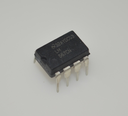 LM567CN Tone Decoder/Lock Detector IC z programowalną częstotliwością (0,01Hz-500kHz), wysoką odpornością na hałas 20mA Wyjściowy zlew szeroki zakres zasilania (4.75V-9V) Pakiet DIP-8