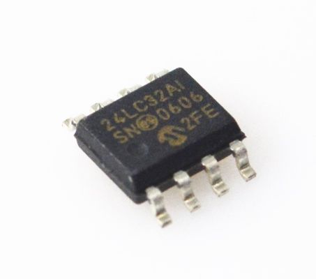 24LC32A-I/SN 32K EEPROM I2C 400kHz Prędkość 1M Cykli Zapisywania Zakres 2.5-5.5V 64-Bajtowa Strona Klasa Przemysłowa Niska Moc Zgodność z RoHS Kompaktowa Obudowa SOIC-8