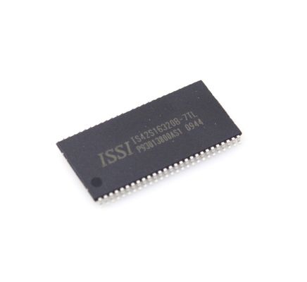 IS42S16320B-7TL SDRAM 64Mb Gęstość 166MHz Prędkość 3.3V Działanie 16Mx16 Organizacja LVTTL Interfejs Temperatura przemysłowa (-40°C~85°C) Kompaktny pakiet TSOP-II Wysoka niezawodność