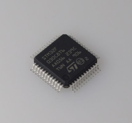 STM32F030C8T6 48MHz Cortex-M0 MCU 64KB Flash 8KB RAM 12-bitowy ADC niskokosztowy 5V Tolerant 37 GPIO i szeroki zakres temperatur dla solidnych wbudowanych projektów