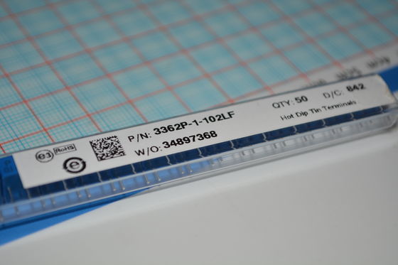 3362P-1-102LF Trimpot 1kΩ 10-obrot Precyzja potencjometru ±10% Tolerancja przez otwór Mount Cermet Element Niezawodna regulowalność Idealny do kalibracji i dostrojenia obwodu