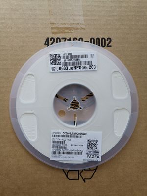 CC0603JRNPO0BN200 Idealny kondensator NPO 200pF do obwodów wysokiej częstotliwości, rozmiar 0603, ultra stabilny, niski ESR, wysoki współczynnik Q, precyzyjna wartość, doskonała wydajność, zgodny z RoHS