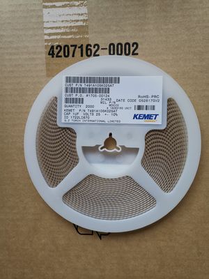 T491A105K025AT 1μF 25V Kondensator tantalowy 10% tolerancji, obudowa A, 125°C, niski ESR, wysoka niezawodność, stabilna wydajność dla zastosowań motoryzacyjnych, przemysłowych i medycznych