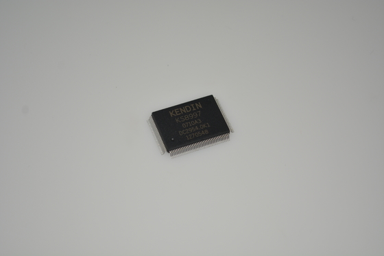 KSZ8997 9-port 10/100 Managed Switch z QoS VLAN Energy Detection Auto-MDI/MDIX 3.3V Operation Industrial Temper (-40°C do +85°C) 128-pin PQFP Package and Advanced Traffic Management