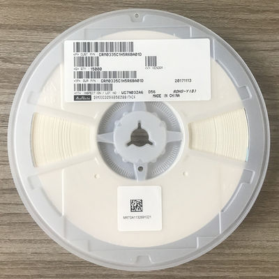 GRM0335C1H5R6BA01D 5.6pF ±0.1pF 0402 MLCC z dielektrykiem C0G (NP0) o napięciu znamionowym 50V, zapewniający najwyższą stabilność, wysoki współczynnik Q, ultra niskie straty, bezhalogenowy, w opakowaniu taśmowym i szpulowym do obwodów motoryzacyjnych