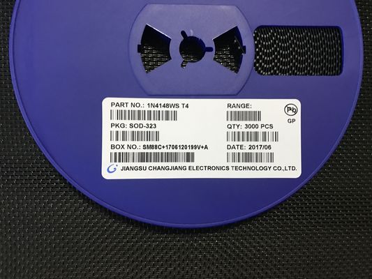 1N4148WS Dioda przełączająca dużej szybkości, napięcie znamionowe 100V, prąd 150mA, ultra-niska pojemność 2pF, czas regeneracji 4ns, miniaturowe obudowa SOD-323, kwalifikacja AEC-Q101 dla zastosowań motoryzacyjnych i ogólnego przeznaczenia