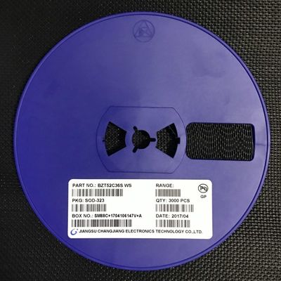 BZT52C36S 36V 300mW Zener Diode with ±5% Tolerance SOD-323 Package Low Leakage 5mA Test Current Halogen-Free AEC-Q101 Qualified Tape and Reel Packaging
