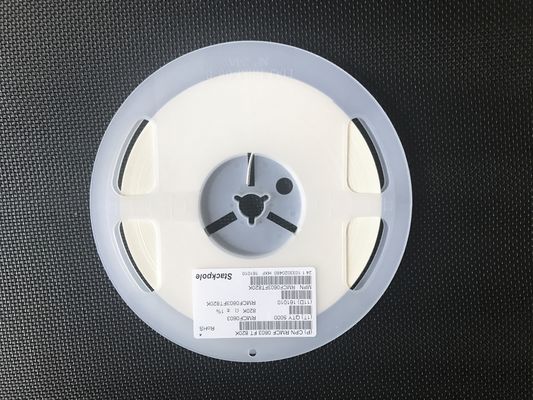 RMCF0603FT820K 820kΩ Thick Film Chip Resistor 0603 Case Size 1% Tolerance 100ppm/°C TCR 1/10W Power Rating Halogen-Free RoHS Compliant Ideal for General Electronics