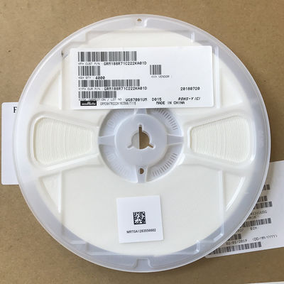 GRM188R71C222KA01D 2,2nF MLCC 16V Klasa X7R Dielektryk Obudowa 0603 Tolerancja 10% Wysoka Stabilność Częstotliwościowa Idealny do Obwodów Filtrujących i Rezonansowych