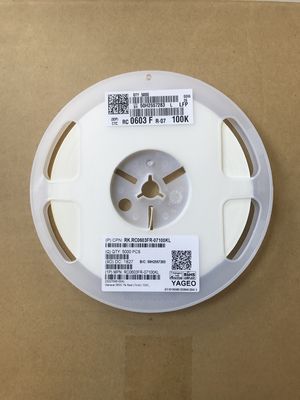 RC0603FR-07100KL 100kΩ Precision Resistor 0603 Case 1% Tolerance 100ppm/°C TCR 0.1W Rating Thin Film Technology Halogen-Free RoHS Compliant for Instrumentation & Control Systems