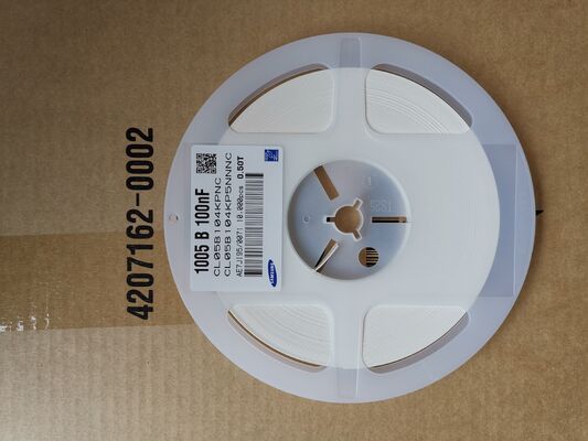 Miniaturowy 0402 X5R MLCC 0,1μF Wysoka pojemność 16V Wysokiej częstotliwości Stabilność niska ESR Zgodny z RoHS Wyższa niezawodność dla zaawansowanego odłączania i filtrowania w kompaktowej elektronice