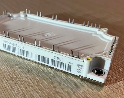FP75R12KT4 B15 1200V 75A PIM IGBT Module TRENCHSTOP™ IGBT4 Niskie straty przełączania Zintegrowany prostownik i obwód hamulcowy Miedziana płyta bazowa NTC Wysoka częstotliwość przełączania Do napędów silnikowych