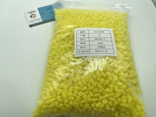 281934-2 2-pozycyjny złącznik typu header o rastrze 2,5 mm, kątowy, przelotowy, ekranowany, z blokadą cierną i polaryzacją, cynowany, do zastosowań przemysłowych i motoryzacyjnych