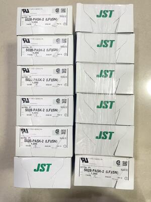 S02B-PASK-2 2 Pozycja 2.0mm Raster Złącze Kobieta PA Seria Montaż Przelotowy Otworowy Cynowane 3A 100V AC do Połączeń Przewód-Płytka i Kompaktowej Elektroniki