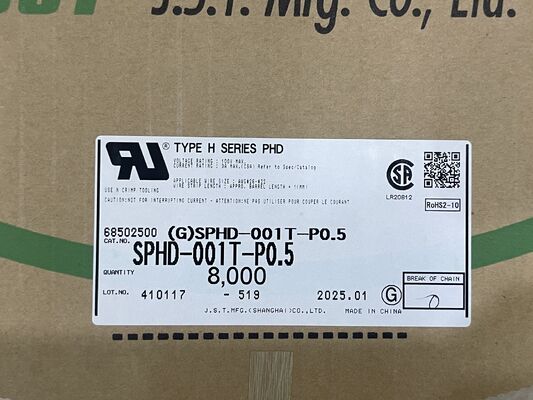 SPHD-001T-P0.5 Kompaktny, o wysokiej trwałości, nisko wstawialny, odporny na wibracje, łatwy do zmarszczki 26-28 AWG, idealny do napiętej elektroniki