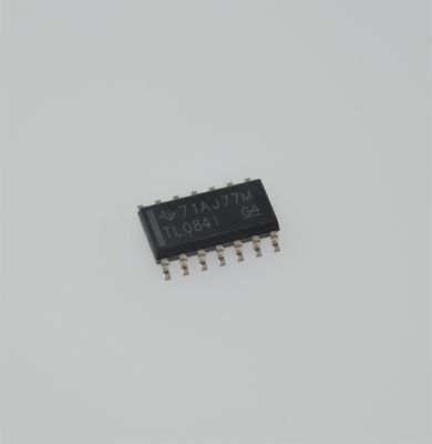 TL084IDR Quad JFET Op Amp 4MHz Szerokość pasma 13V/μs Prędkość przeciągania ±18V Wyposażenie 3pA Przejrzystość wejścia SOIC-14 -40°C do +125°C